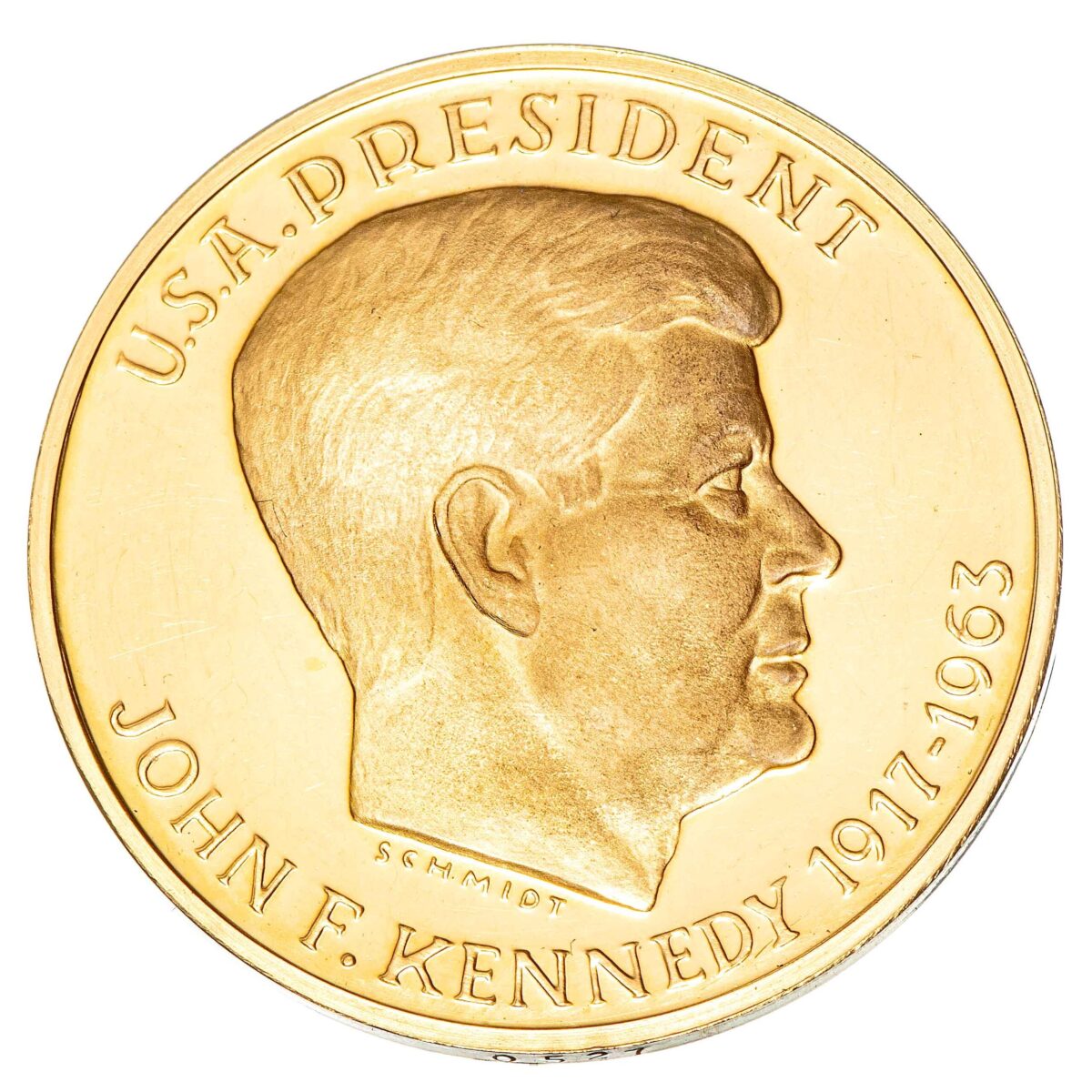 John F. Kennedy medalje, gull