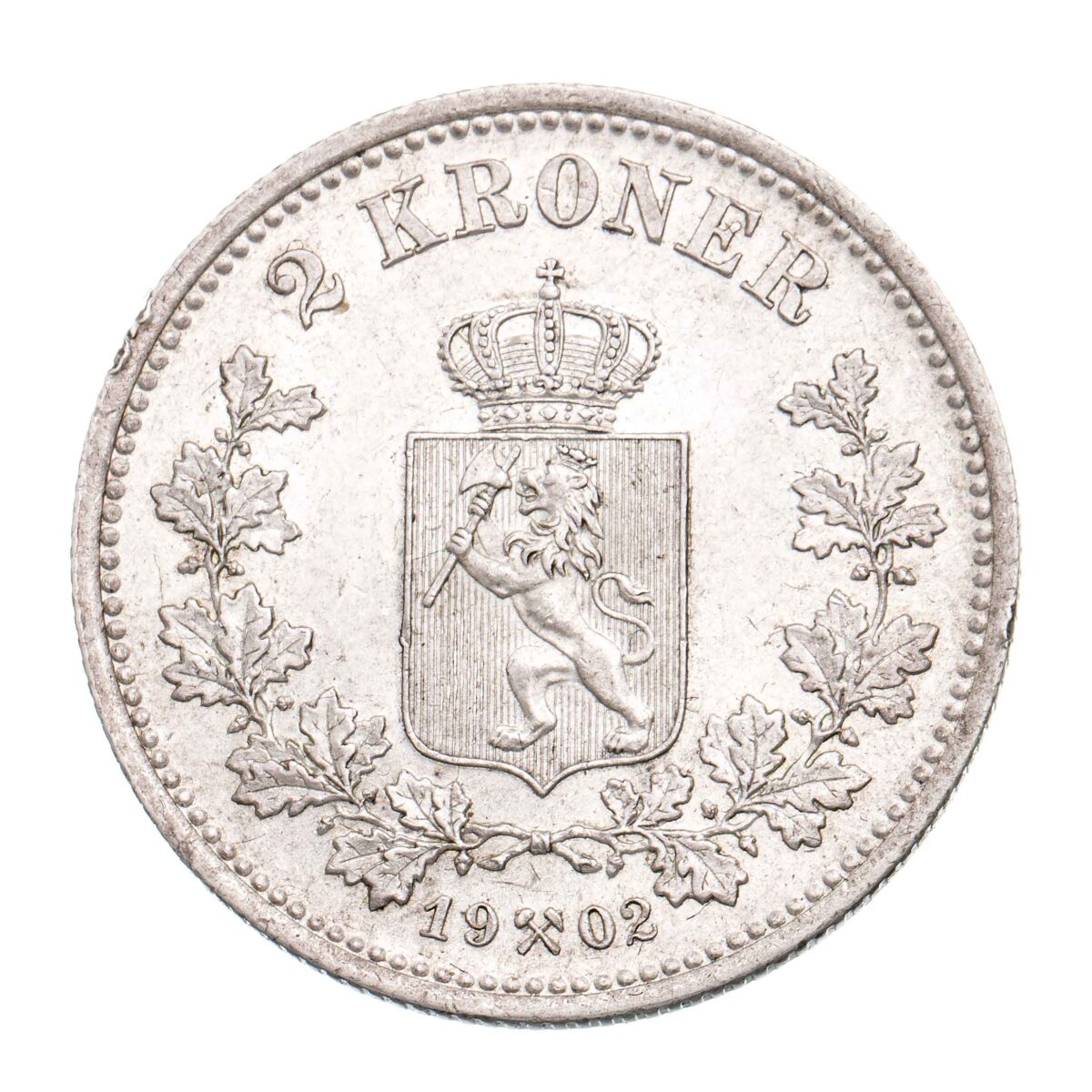 Oscar II, 2 kroner, 1902