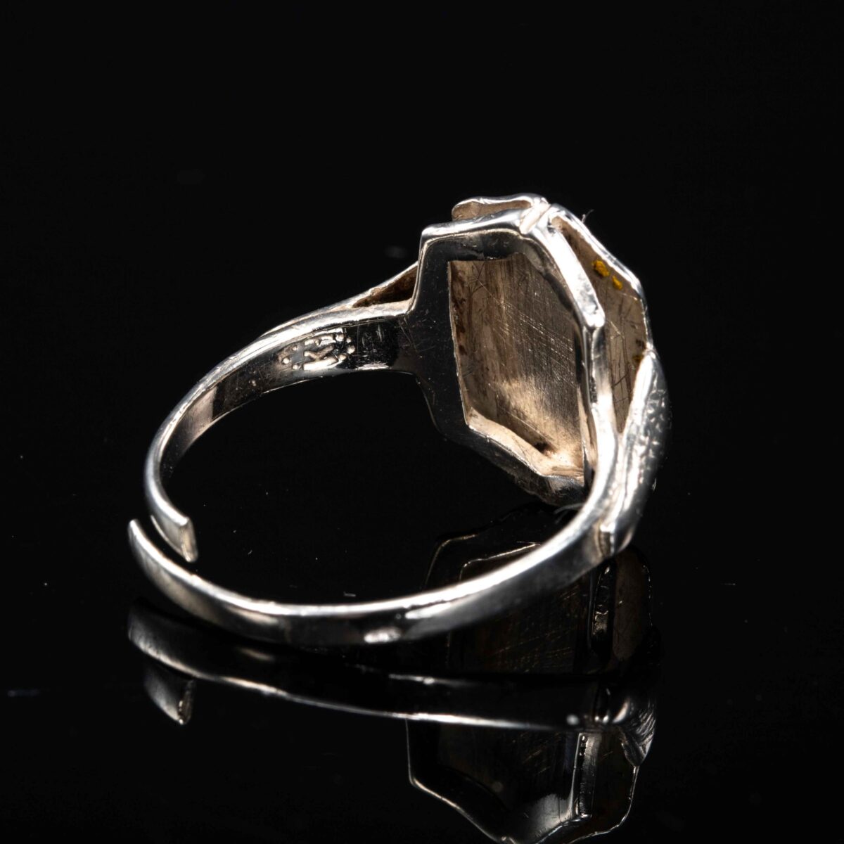 Ring, sterling sølv, blå emalje - Bilde 3