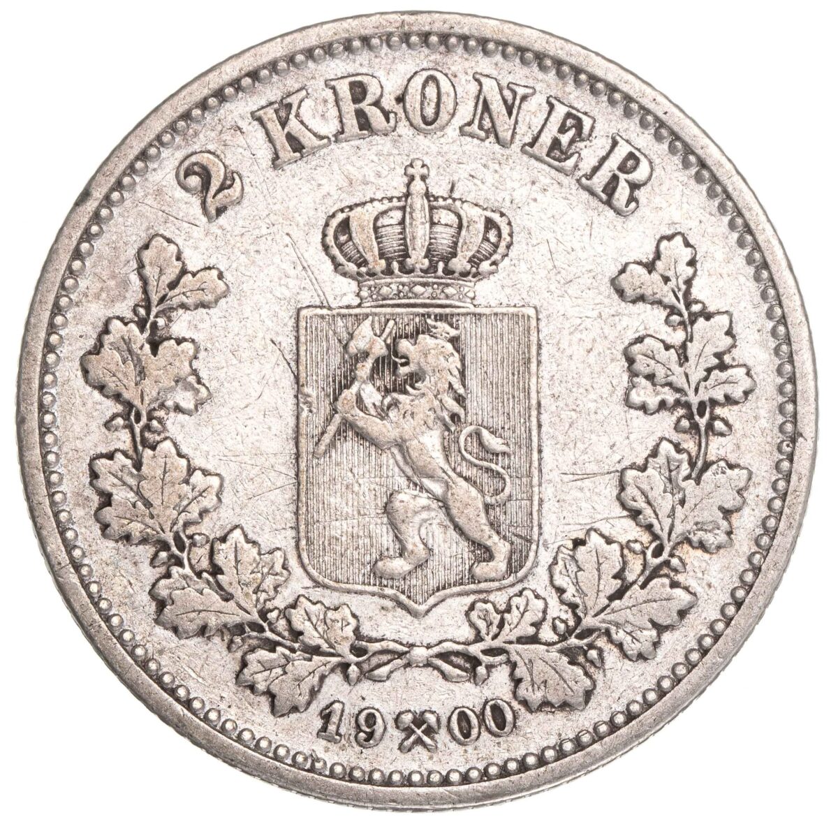 Oscar II, 2 kroner, 1900