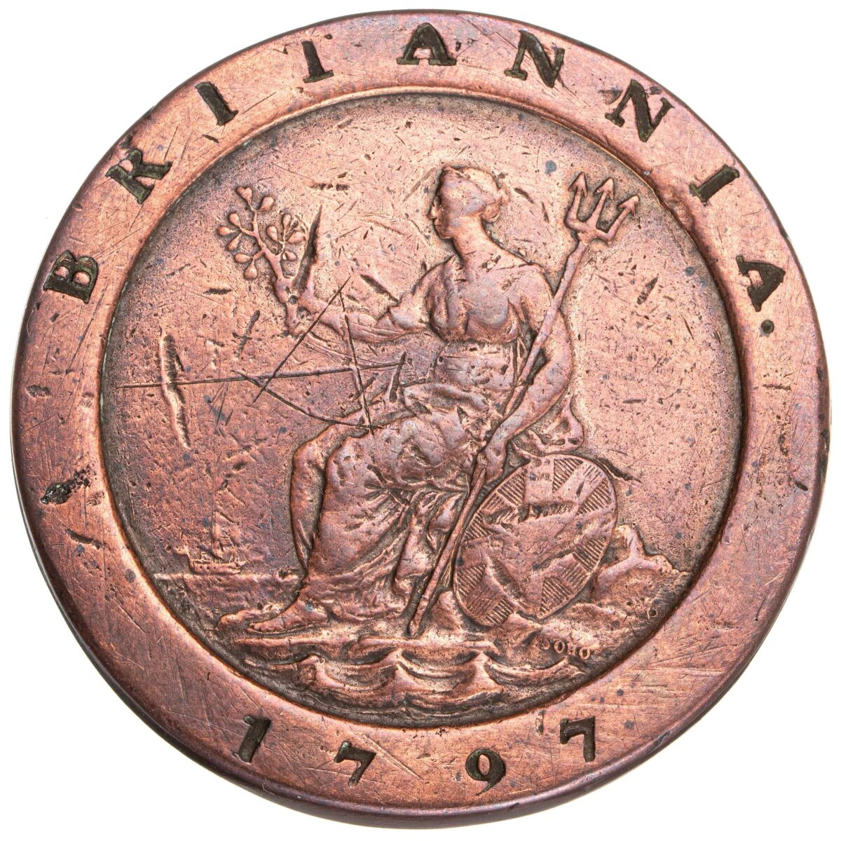 Storbritannia, 1 penny, 1797