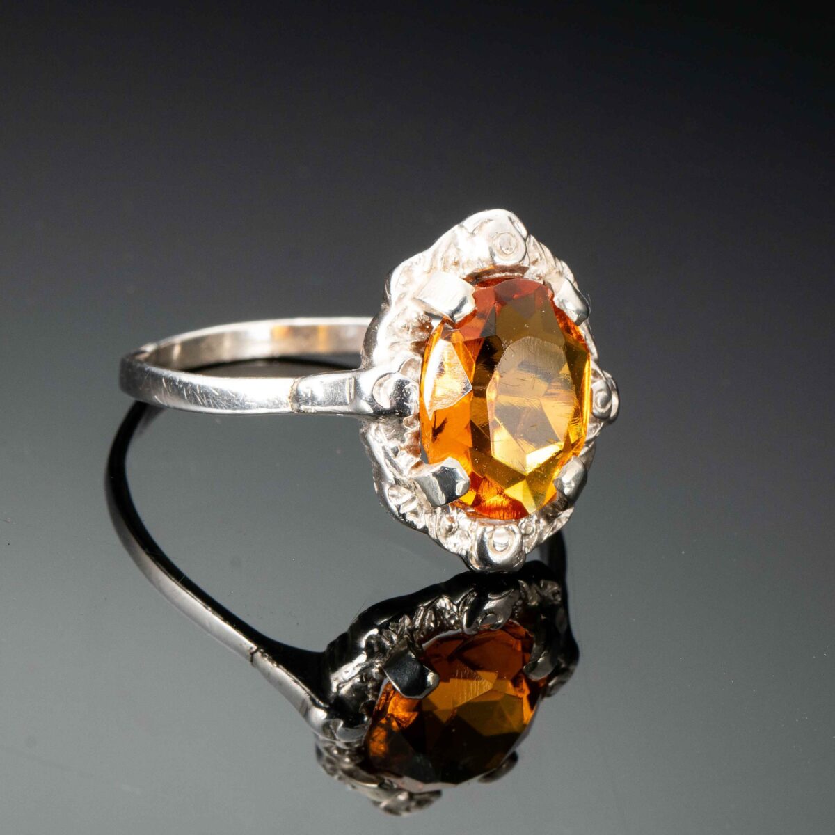 Ring, sterling sølv, glass - Bilde 3