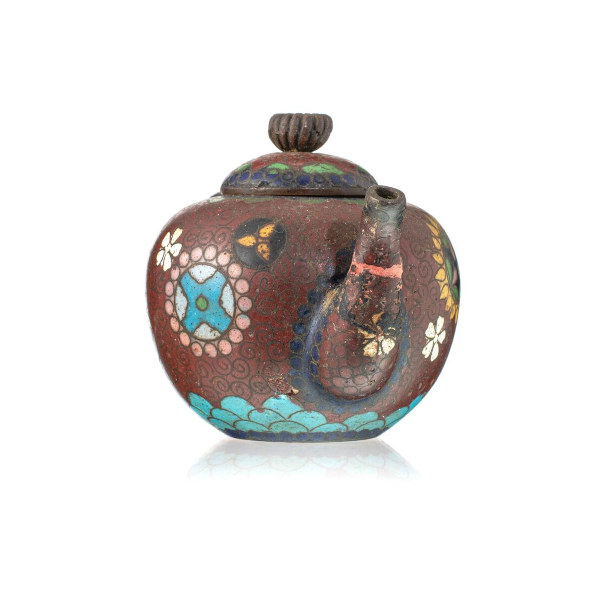 Miniatyr tekanne, cloisonne - Bilde 2