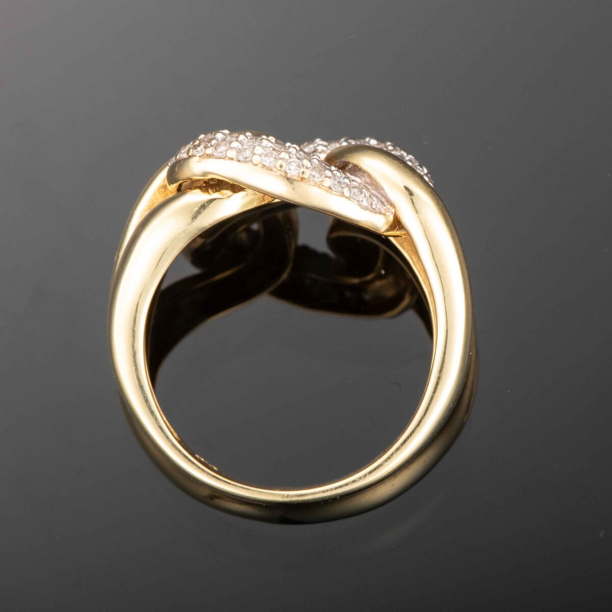 Ring, gult gull, diamanter (0,50 ct.) - Bilde 5