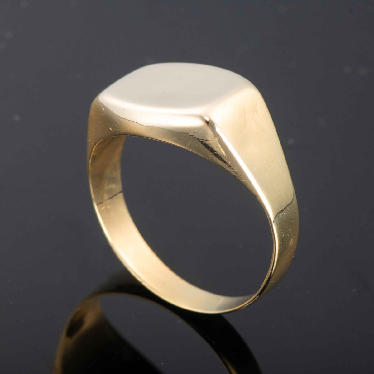 Signet ring, gult gull - Bilde 2