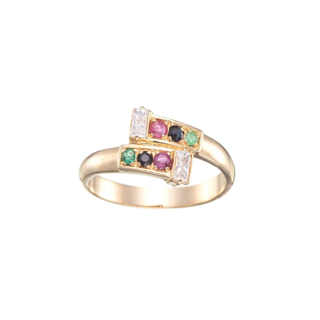 Ring, gult gull, stener