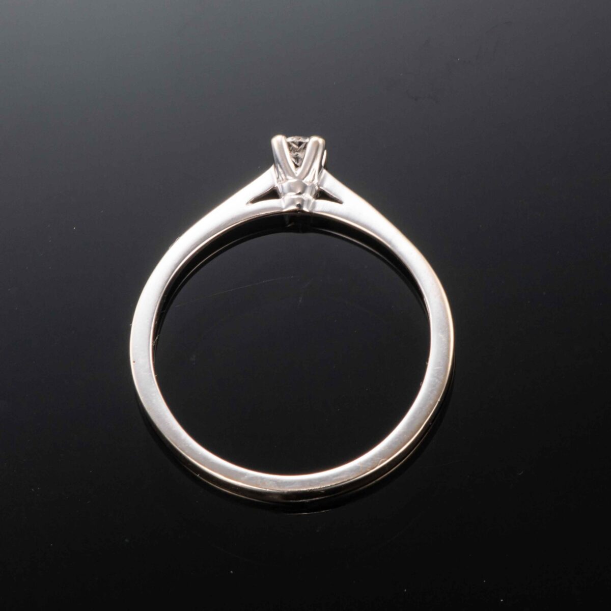 Diamantring (0,08 ct.), hvitt gull - Bilde 6