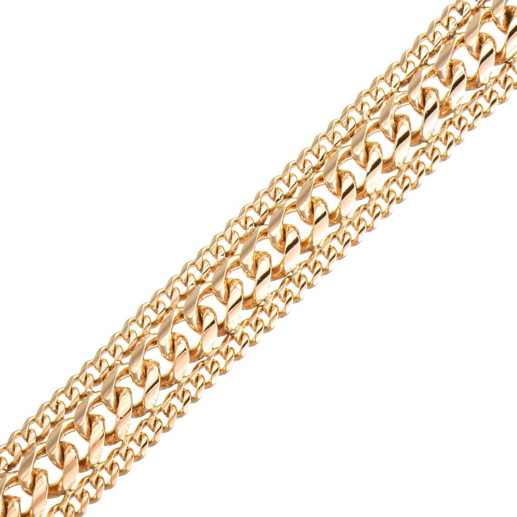 Peruansk panser armbånd, rosègull