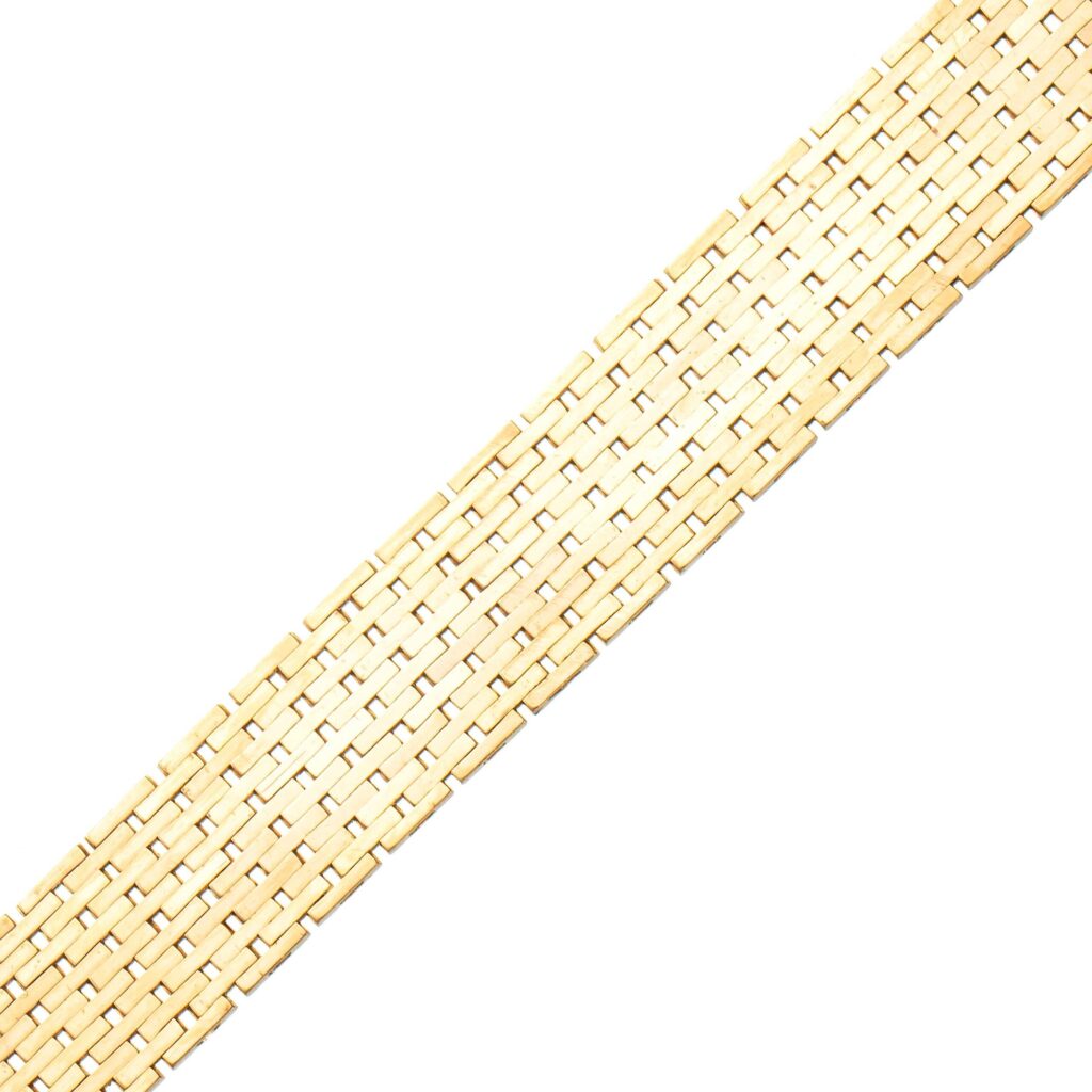 Murstein armlenke 16,2 x 1,1 cm, gult gull