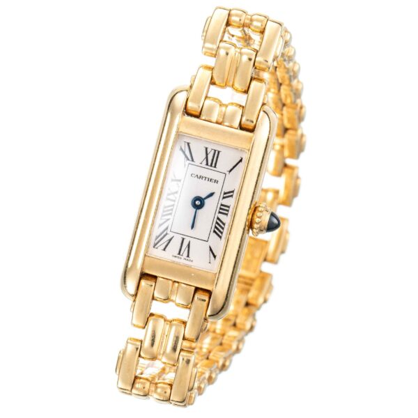 Cartier Tank Quartz armbåndsur, gult gull