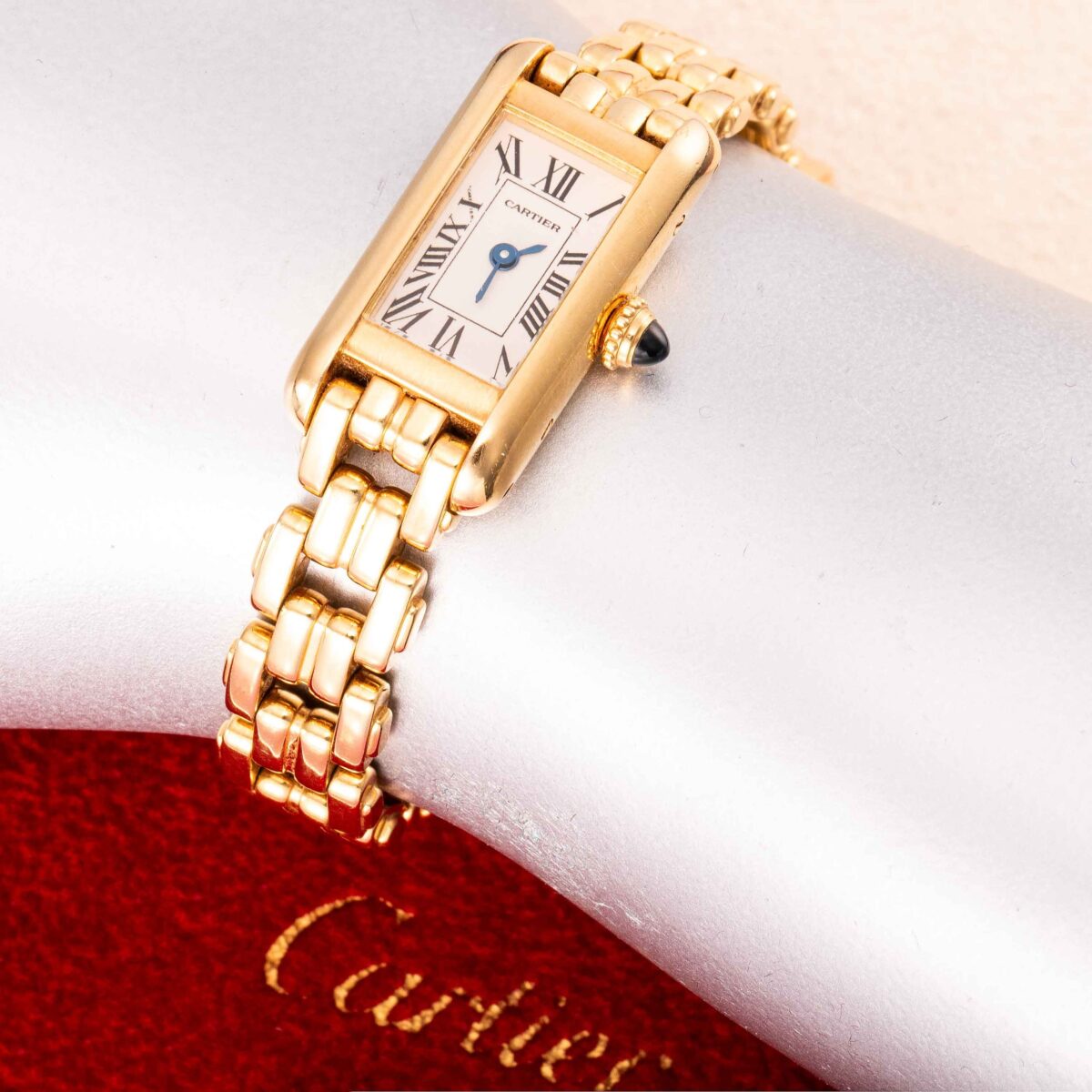 Cartier Tank Quartz armbåndsur, gult gull - Bilde 4