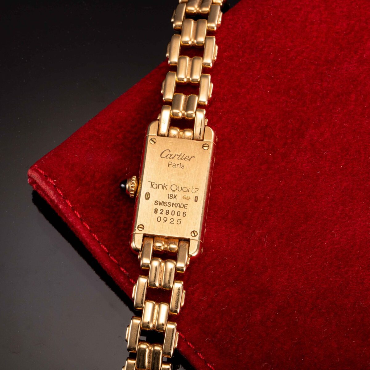 Cartier Tank Quartz armbåndsur, gult gull - Bilde 3