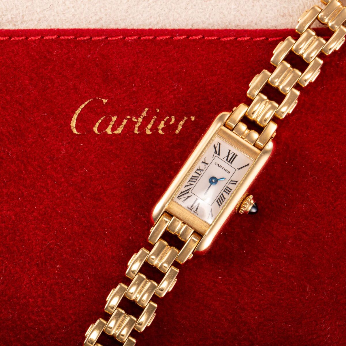 Cartier Tank Quartz armbåndsur, gult gull - Bilde 2