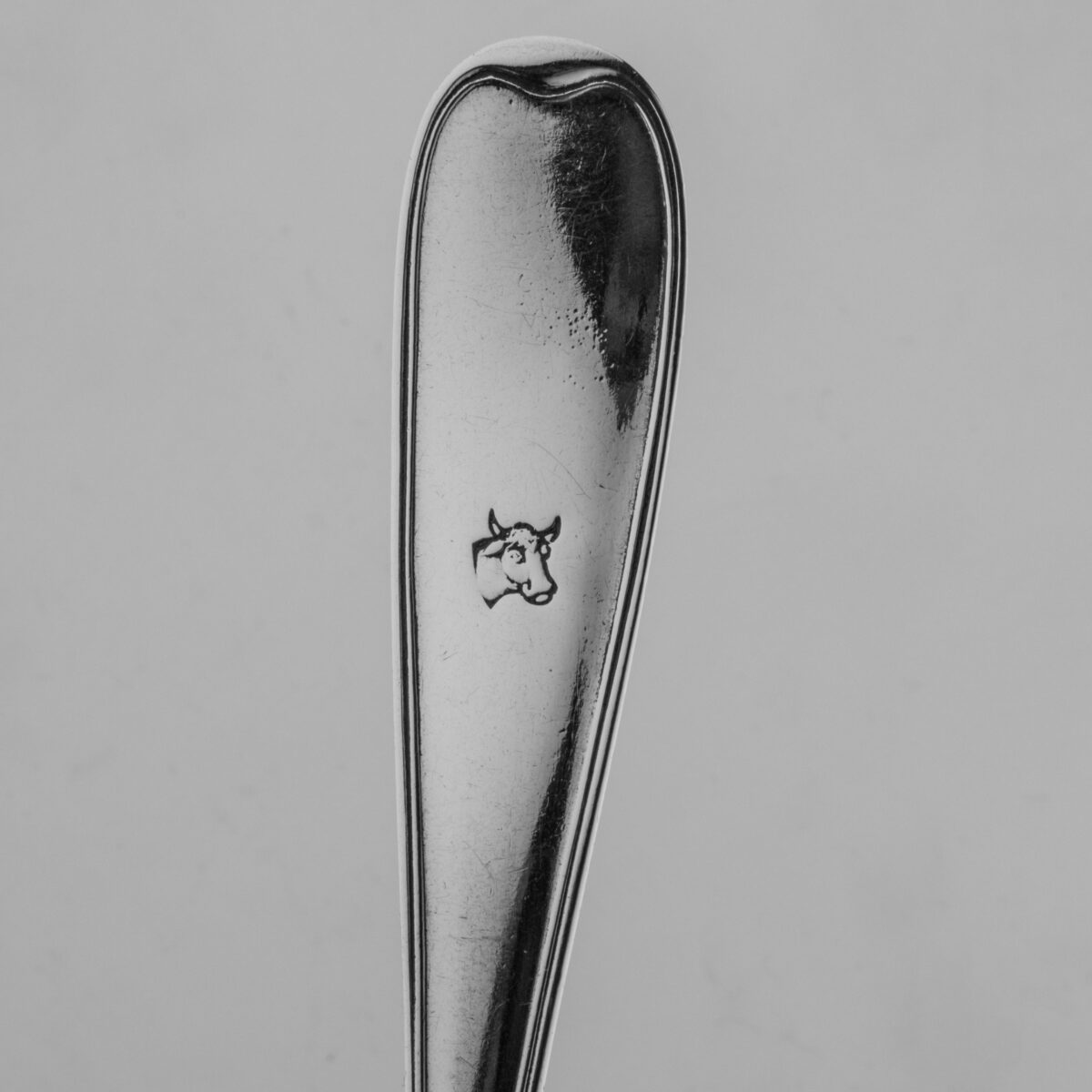 Gravert Olsens Dobbelt Riflet spiseskje 20,6 cm - Bilde 2