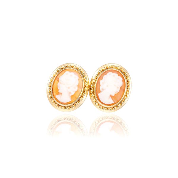 Kamè øredobber, gult gull