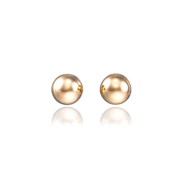 Kule øredobber, gult gull