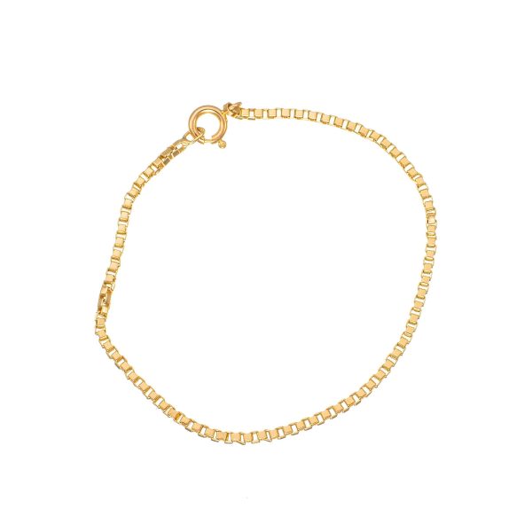 Venezia armlenke 18,5 x 0,21 cm, gult gull