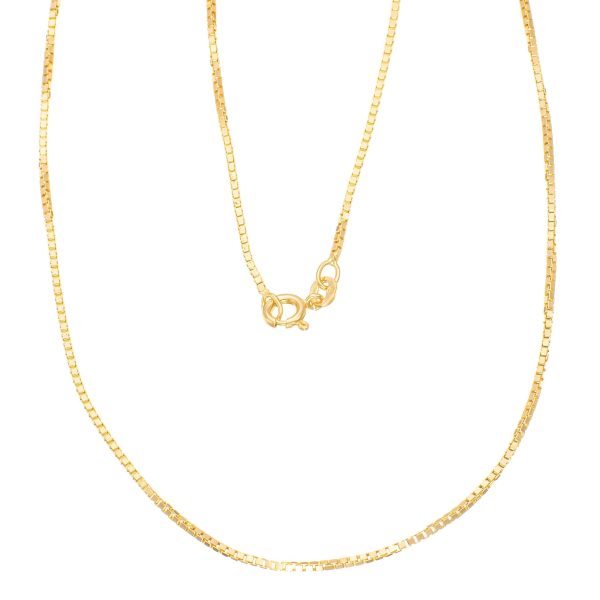 Venezia halskjede 45 x 0,115 cm, gult gull