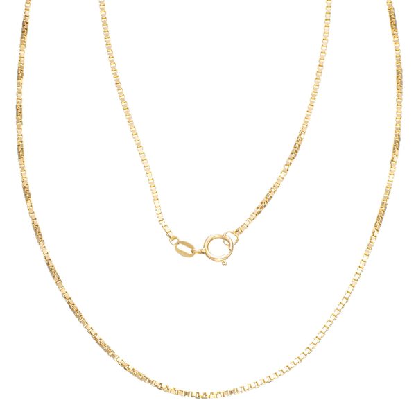 Venezia halskjede 40 x 0,117 cm, gult gull