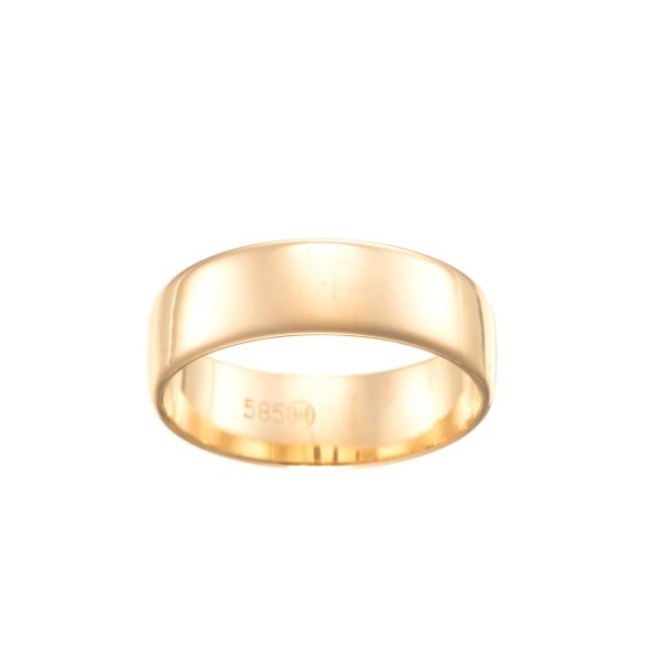 Giftering 6,10 mm, gult gull