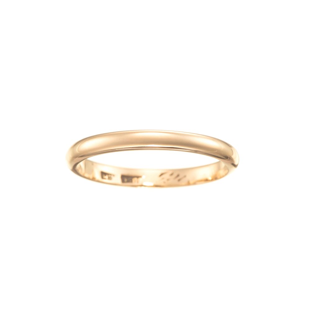 Giftering 2,42 mm, gult gull