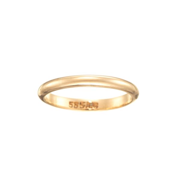 Giftering 2,55 mm, gult gull