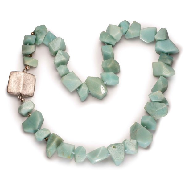 Amazonitt halssmykke, sterling sølv
