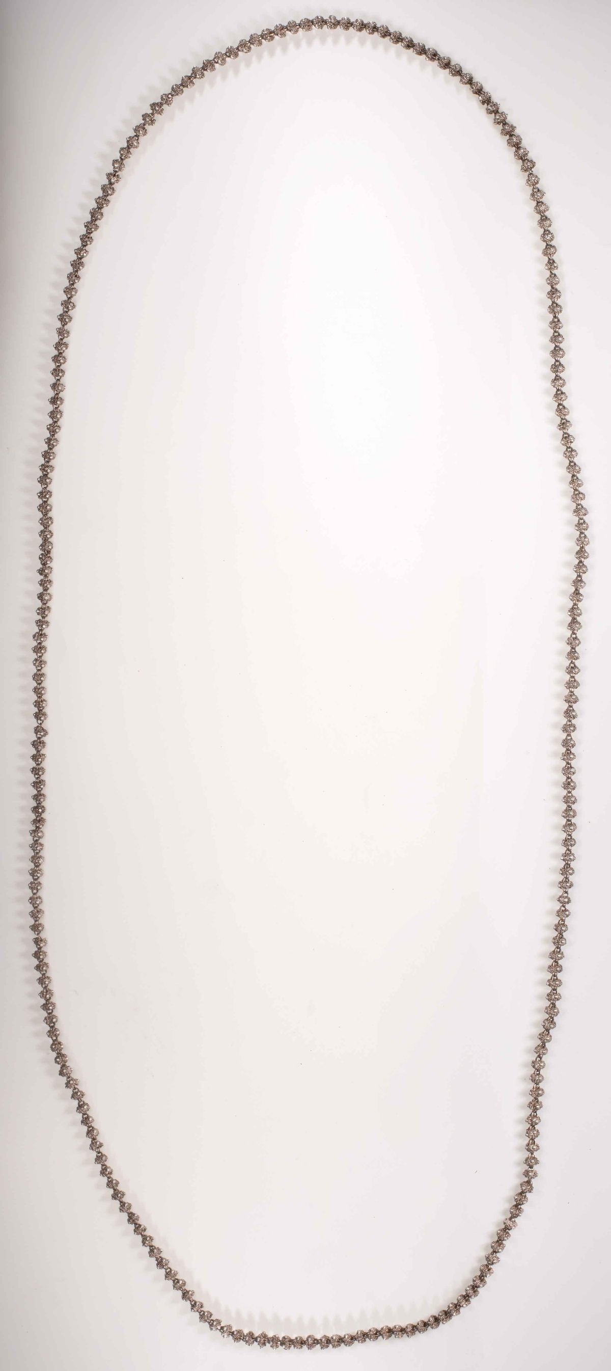 Filigran halskjede 122 cm, sølv - Bilde 3