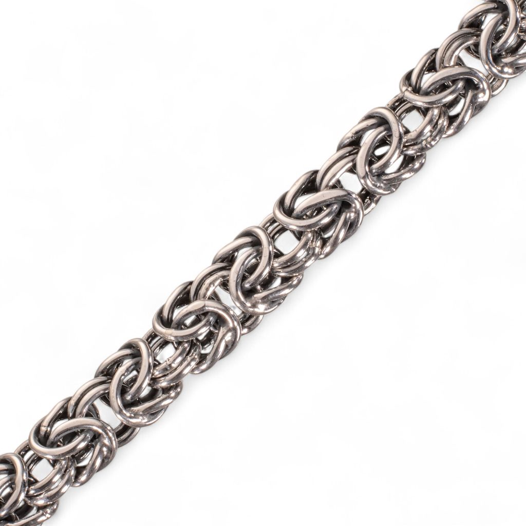 Konge armlenke 20 x 1,1 cm, sterling sølv