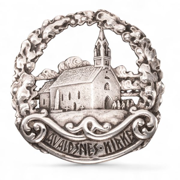 Avaldsnes kirke brosje, sølv