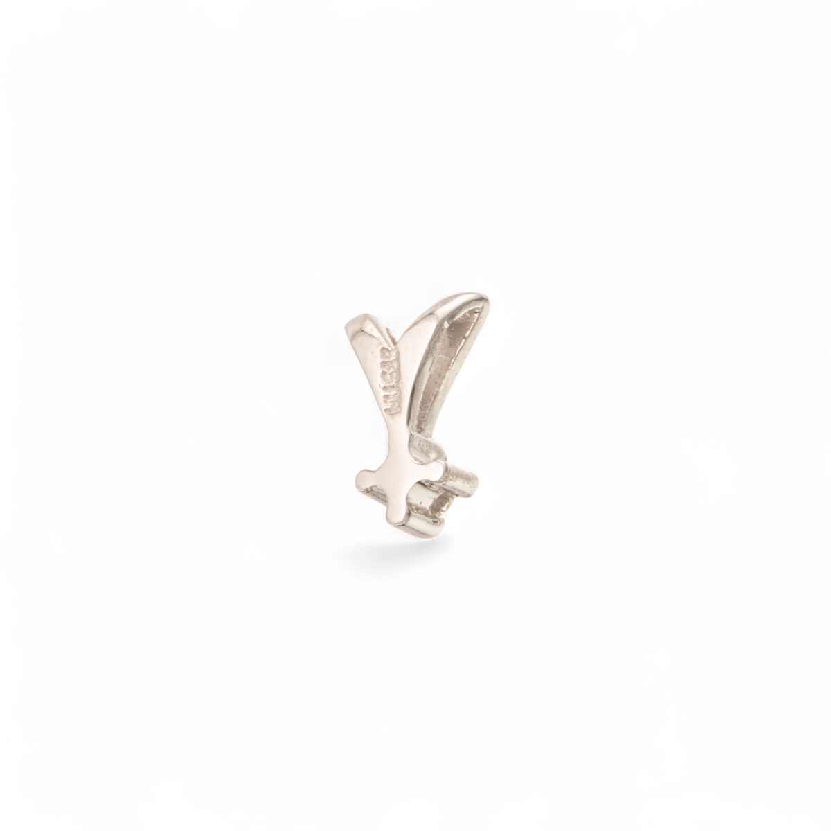 Diamant anheng (0,06 ct.), hvitt gull - Bilde 2