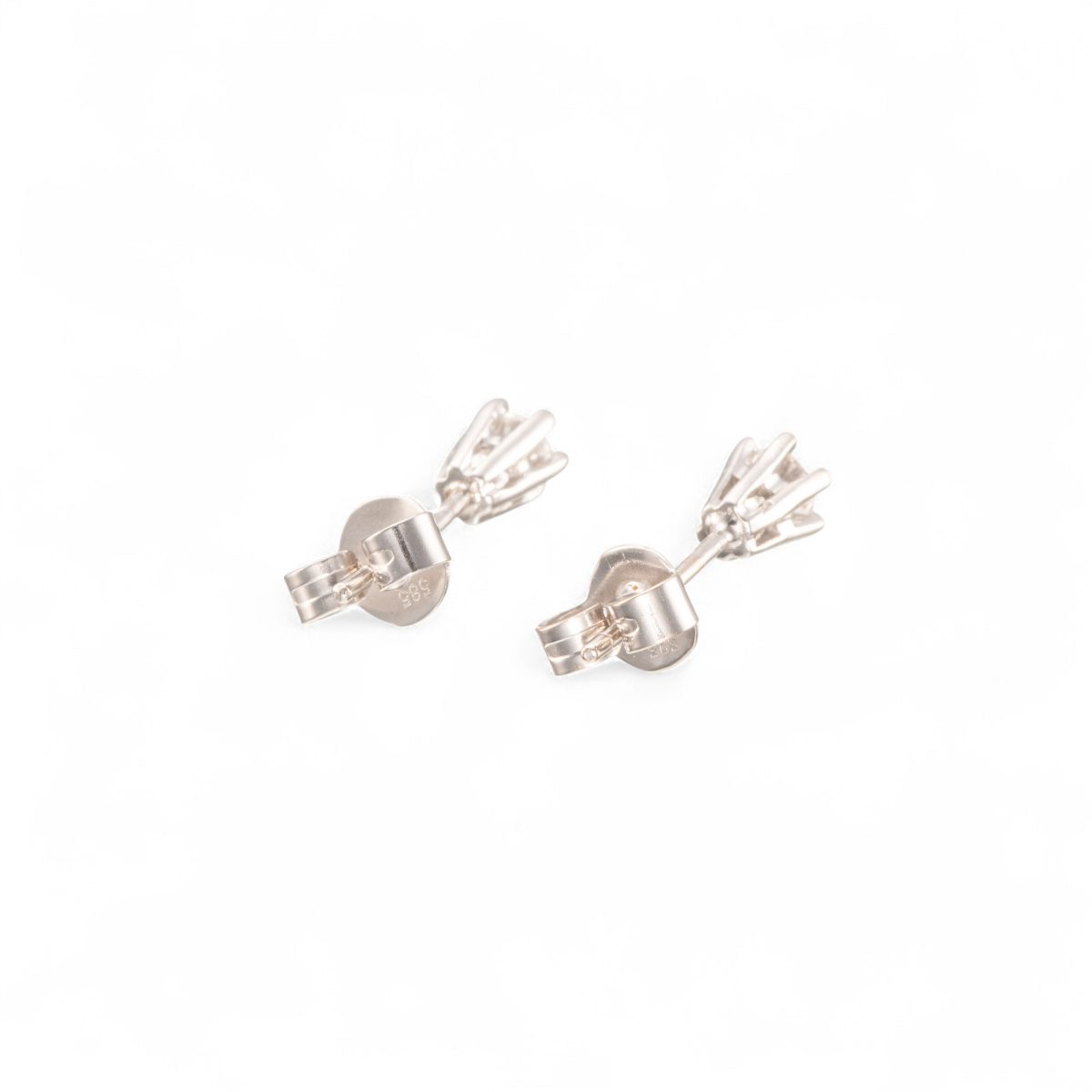 Diamant øredobber (0,25 ct.), hvitt gull - Bilde 3