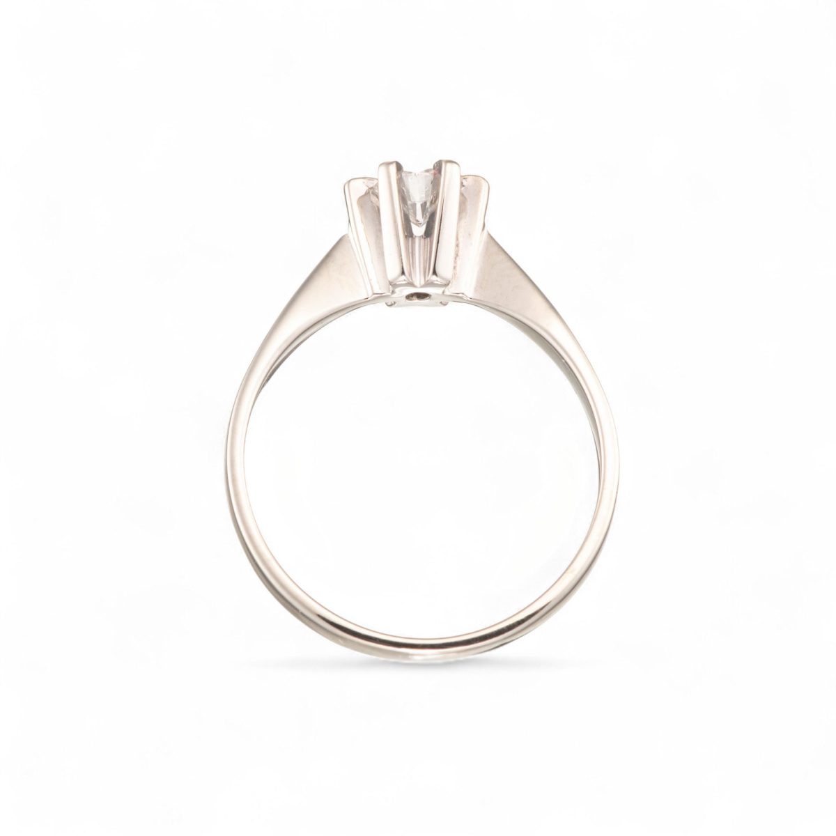 Diamantring (0,36 ct.), hvitt gull - Bilde 2