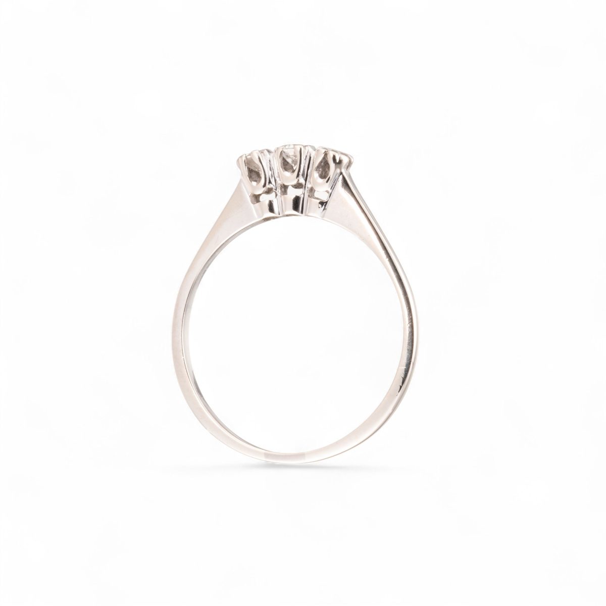 Diamantring (0,15 ct.), hvitt gull - Bilde 2