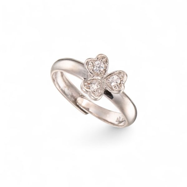 Ring, sterling sølv, zirkonia