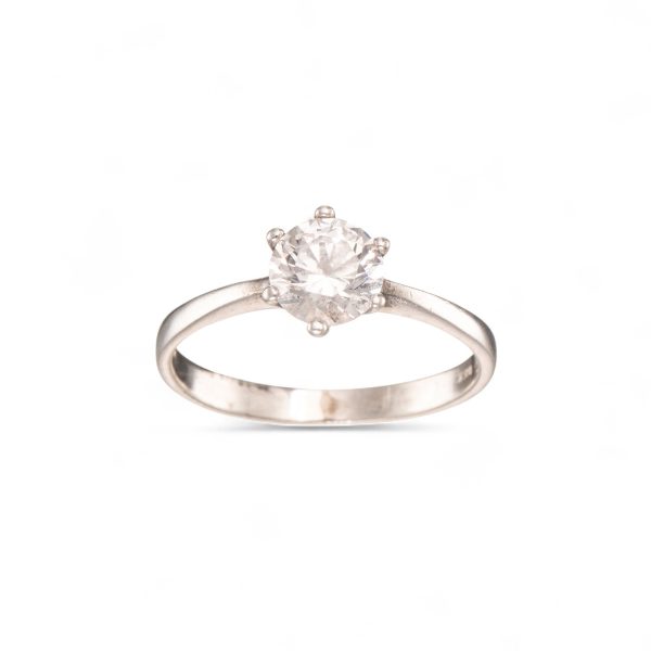 Ring, sterling sølv, zirkonia