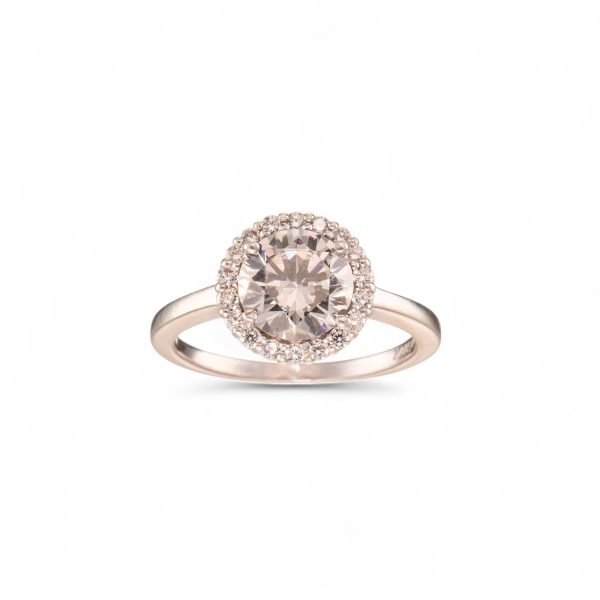Ring, sterling sølv, zirkonia