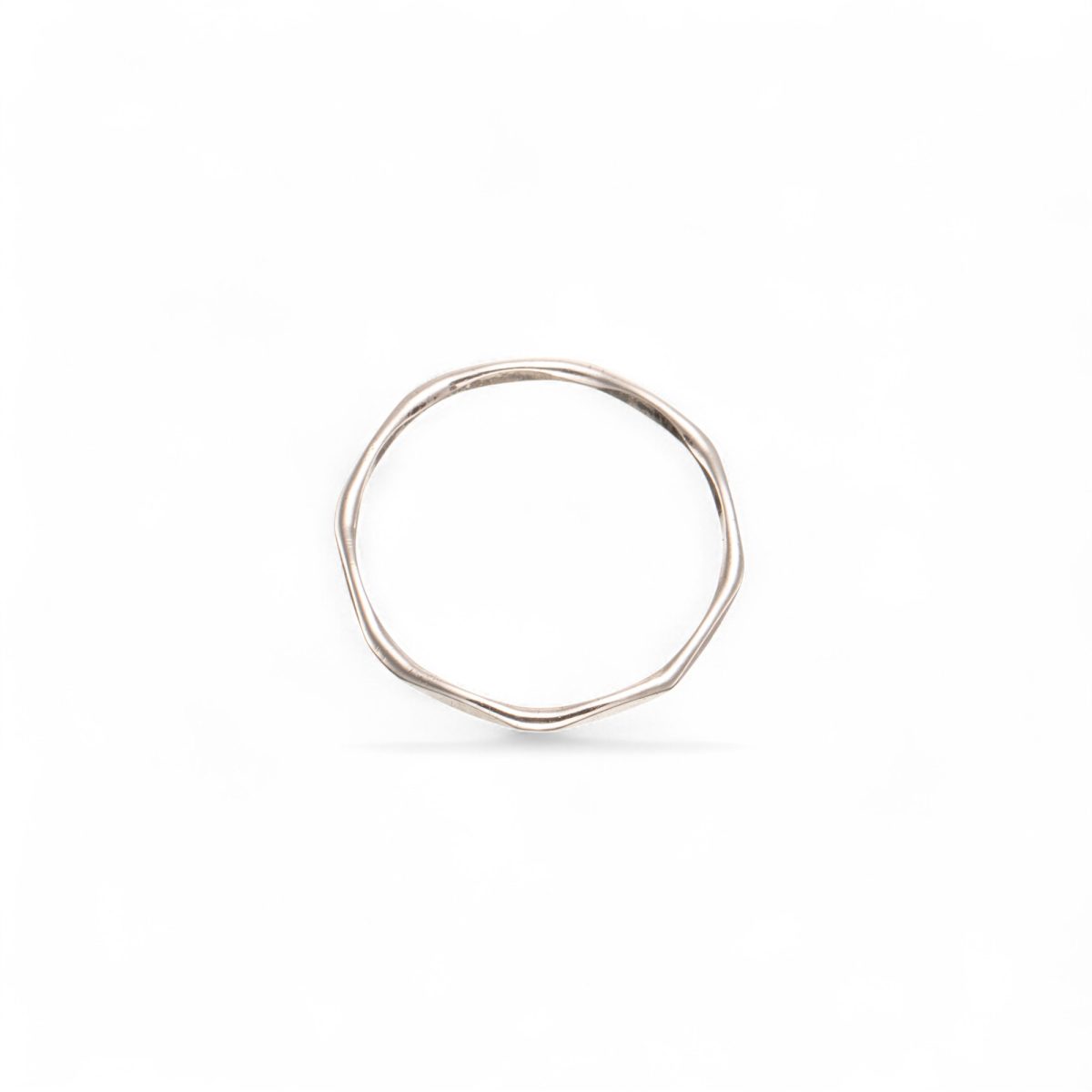 Kantet ring, sølv - Bilde 2