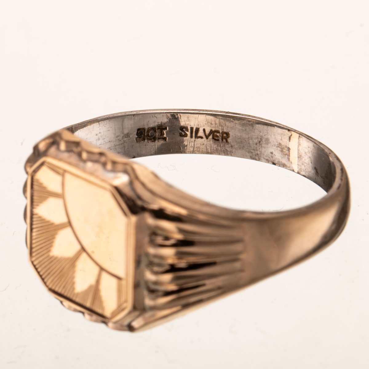 Signetring, gullbelagt sølv - Bilde 3