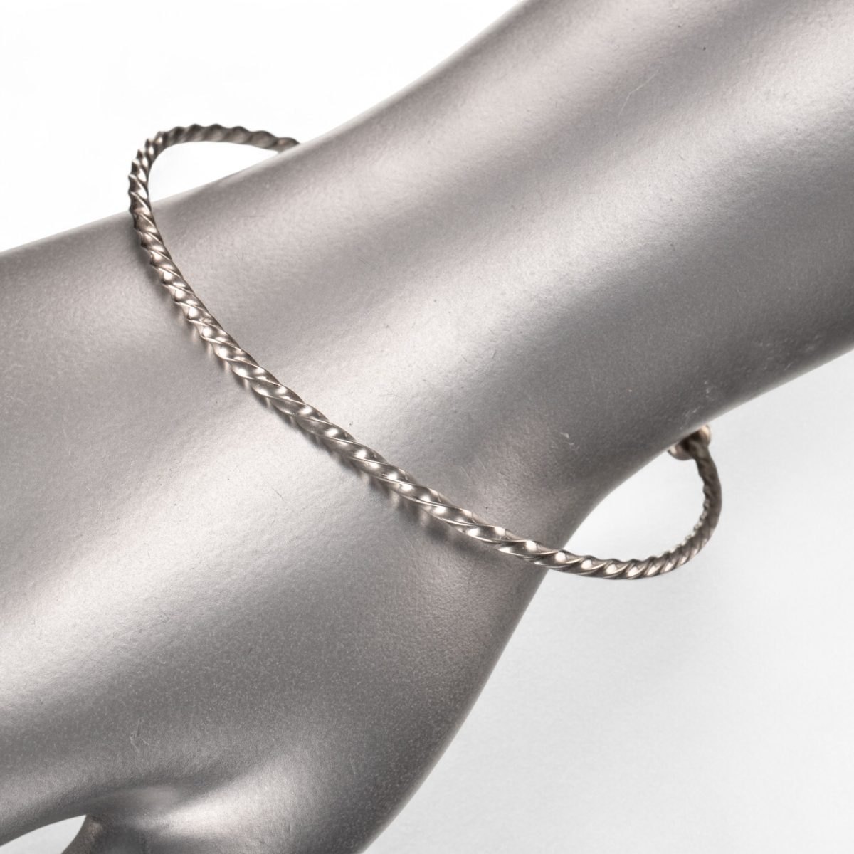 Vridd armring, sølv - Bilde 2