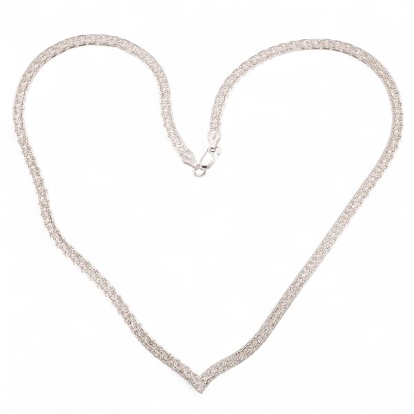 Halskjede 41 cm, sterling sølv