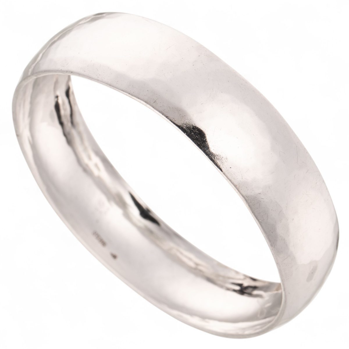 Hamret armring, sterling sølv