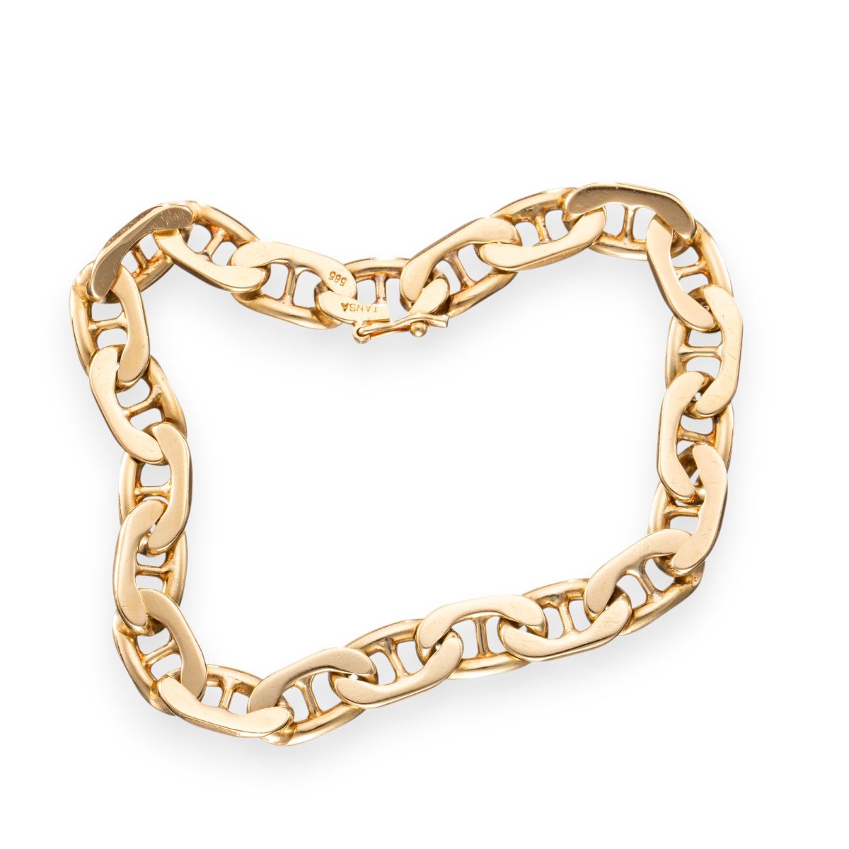 Mariner armbånd 20,8 cm, gult gull - Bilde 2
