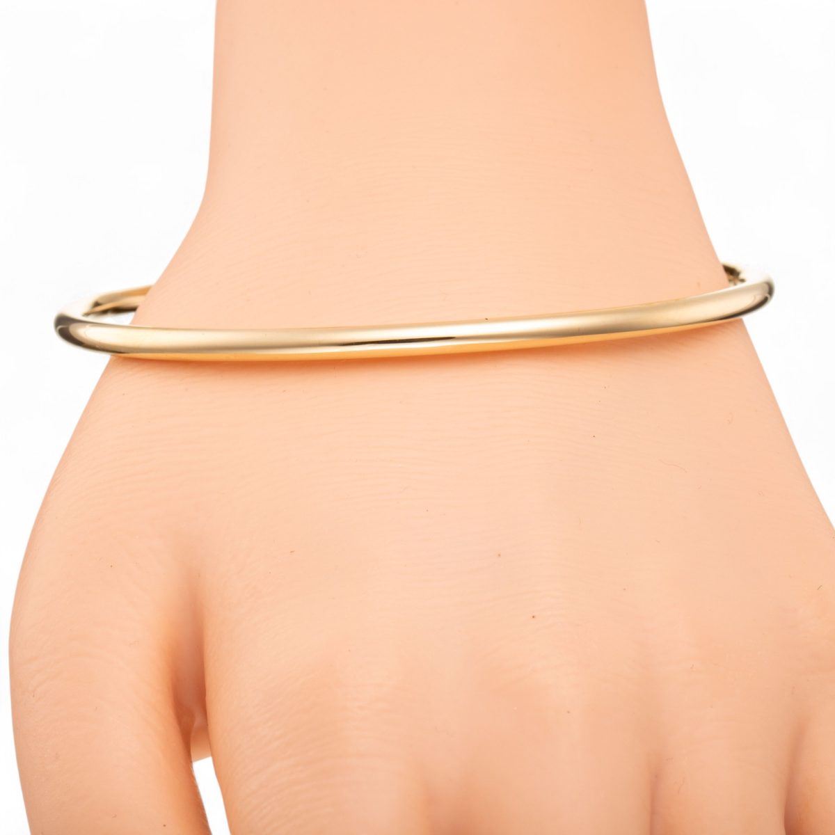 Glatt armring, gult gull - Bilde 4
