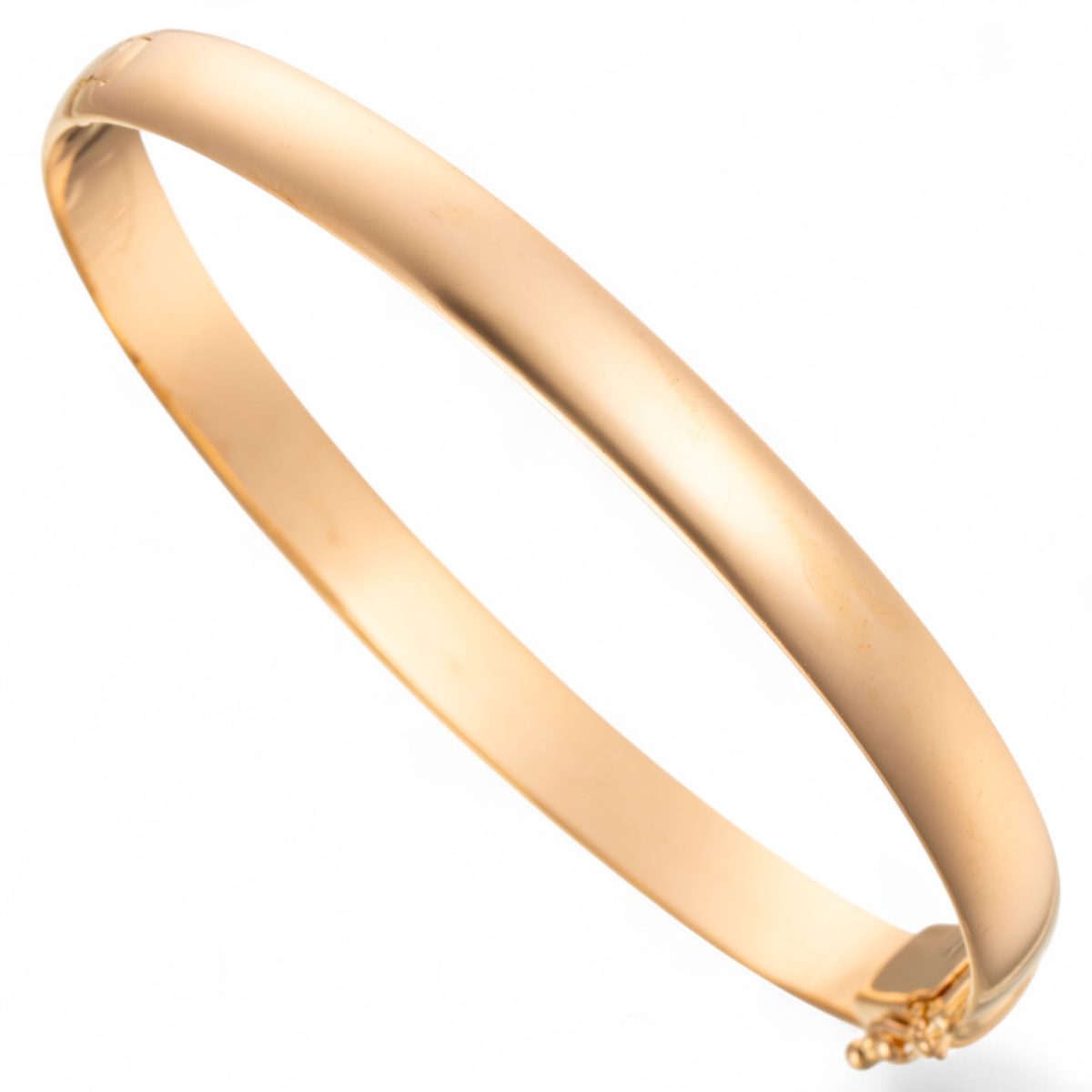 Glatt armring, gult gull