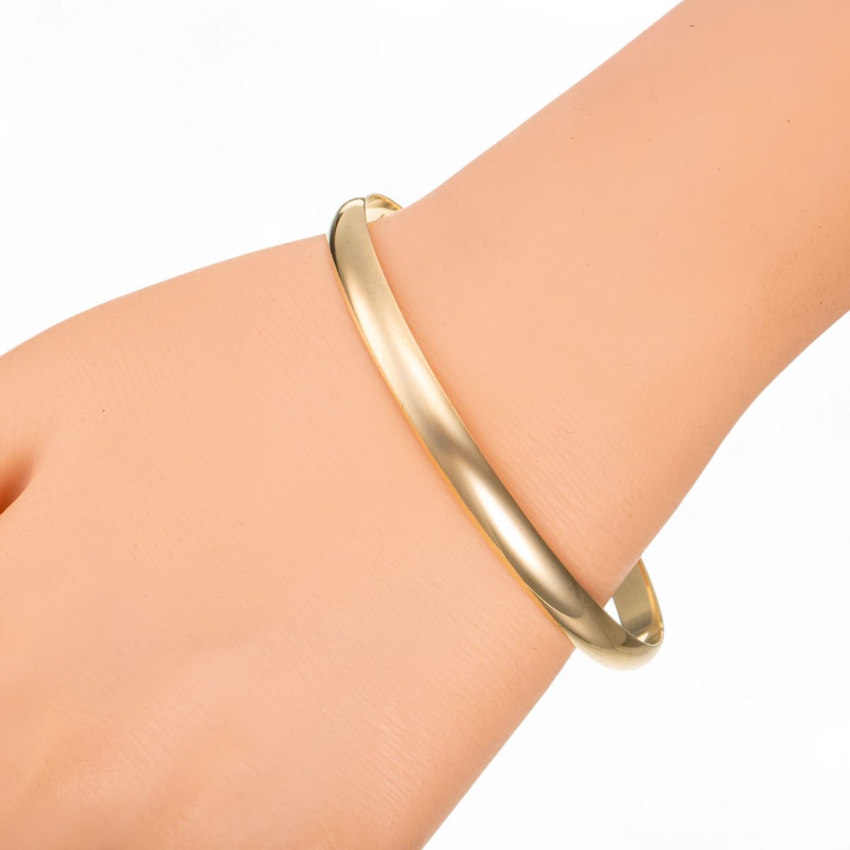 Glatt armring, gult gull - Bilde 4