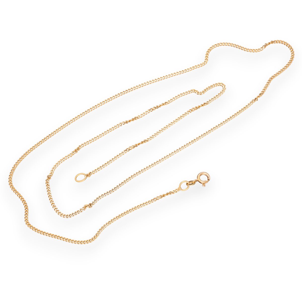Panser halskjede 60,5 cm, gult gull - Bilde 2