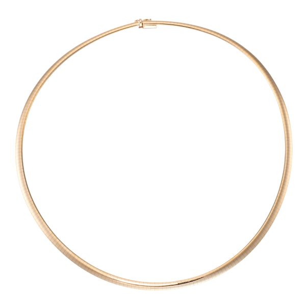 Collier kjede 44 cm, gult gull