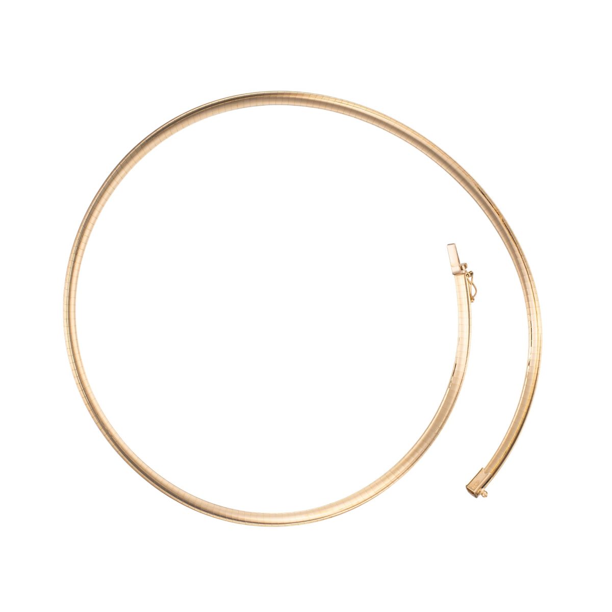 Collier kjede 44 cm, gult gull - Bilde 3
