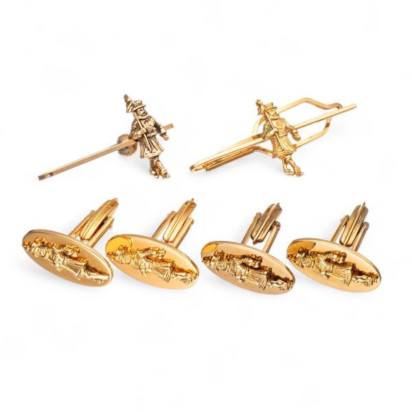 Mansjettknapper & slipspynt, forgylt